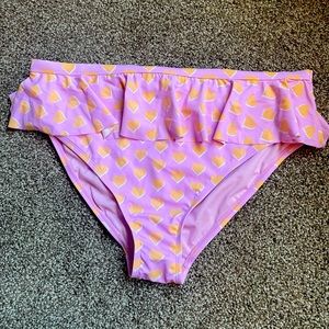 Target Stoney Clover Lane NWT Heart Ruffle Bikini Bottom Limited Edition